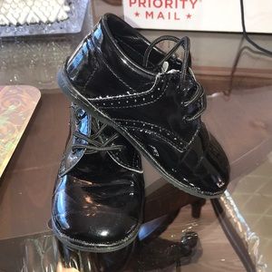Angel size 7 dressy black baby boy shoe !